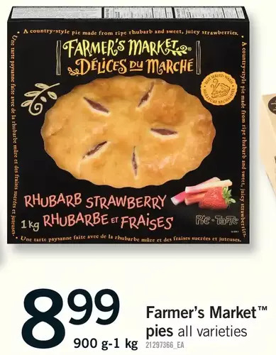 Fortinos Farmer's market pies offer