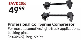 Princess Auto Professional coil spring compressor offer