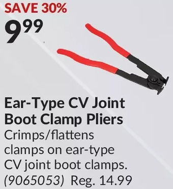 Princess Auto Ear-type cv joint boot clamp pliers offer