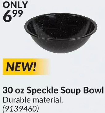 Princess Auto 30 oz speckle soup bowl offer
