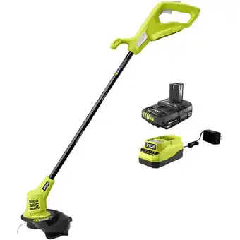 Home Depot Ryobi 18v one+ 10 string trimmer/edger kit offer