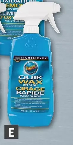 Princess Auto Quik wax offer