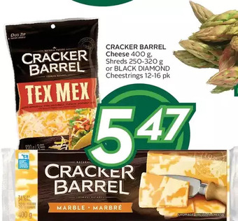 Sobeys Urban Fresh Cracker barrel cheese, shreds or black diamond cheestrings offer