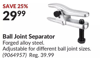 Princess Auto Ball joint separator offer