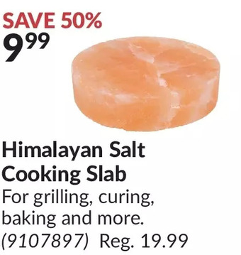 Princess Auto Himalayan salt cooking slab offer