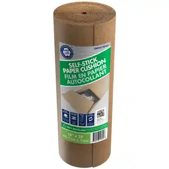 Home Depot Self stick paper cushion roll 18 x 25' offer