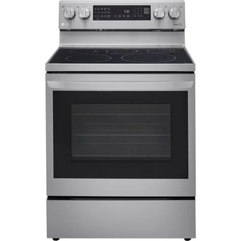 Home Depot Lg 6.3 cu. ft. true convection electric range with air fry and instaview offer