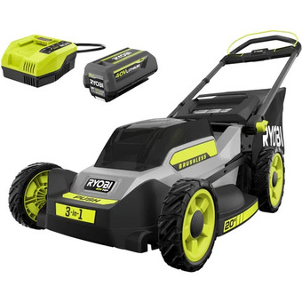 Home Depot Ryobi 40v hp 20 push mower kit offer