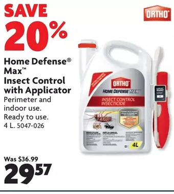 Home Hardware Home defense max insect control with applicator offer