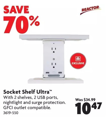 Home Hardware Socket shelf ultra offer