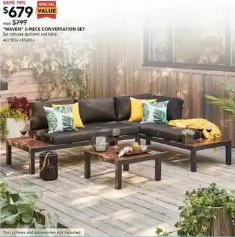 Lowe's Maven 2-piece conversation set offer