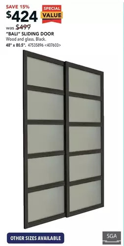 Lowe's Sga bali sliding door offer