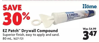 Home Hardware Ez patch drywall compound offer