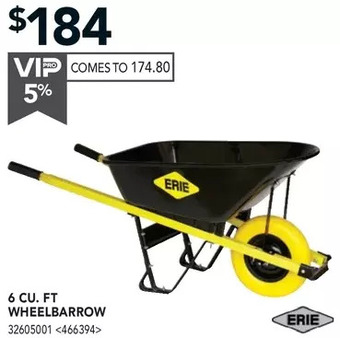 RONA 6 cu. ft. wheelbarrow offer