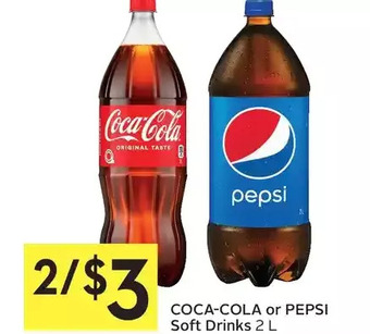 Foodland Coca-cola or pepsi soft drinks offer