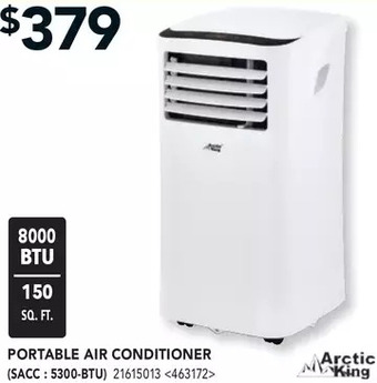 Lowe's Arctic king portable air conditioner (sacc: 5300-btu) offer