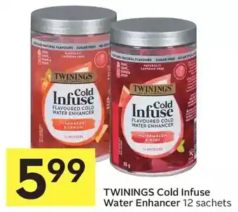 Foodland Twinnings cold infuse water enhancer offer