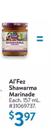 Walmart Al'fez shawarma marinade offer