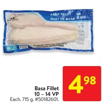 Walmart Basa fillet 10 - 14 vp offer