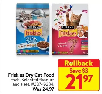 Walmart Friskies dry cat food offer