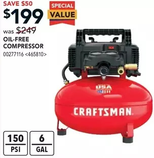 RONA Oil=free compressor offer