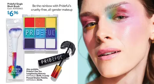 Walmart Prideful single blush brush | prideful i see you lengthening mascara, i-candy pressed shadow palette offer