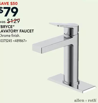RONA Bryce lavatory faucet offer