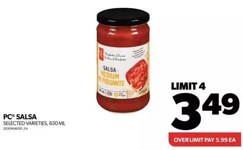 Real Canadian Superstore Pc salsa offer