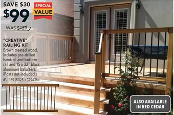 RONA Creative railing kit offer