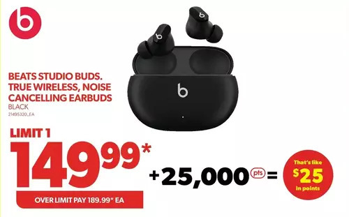 Real Canadian Superstore Beat studio buds, true wireless, noise cancelling earbuds offer