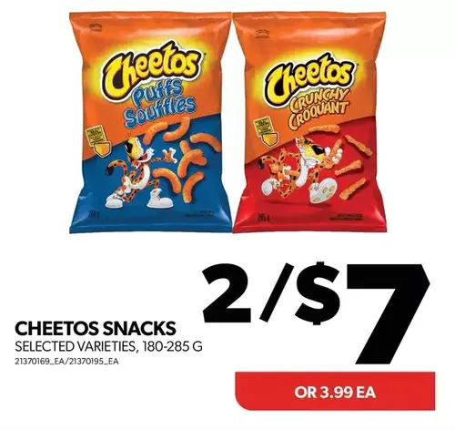 Real Canadian Superstore Cheetos snacks offer