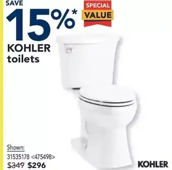 RONA Kohler toilets offer