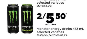 Real Canadian Superstore Monster energy drinks offer