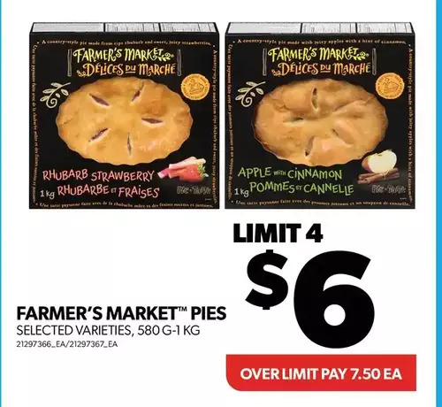 Real Canadian Superstore Farmer's market pies offer