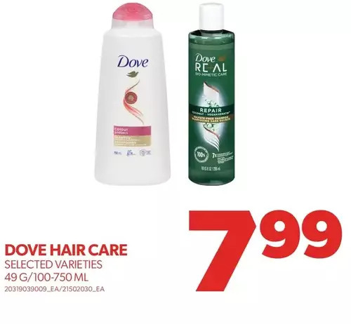 Real Canadian Superstore Dove hair care offer