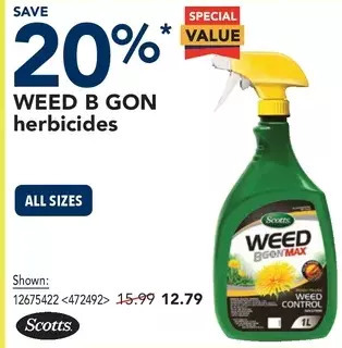 RONA Scotts weed b gon herbicides offer