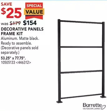 RONA Barrette decorative panels frame kit. 53.25 x 77.75 offer