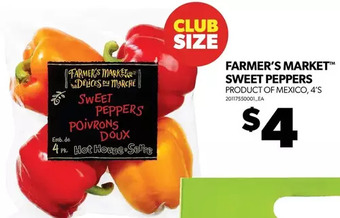 Real Canadian Superstore Farmer's market sweet peppers offer