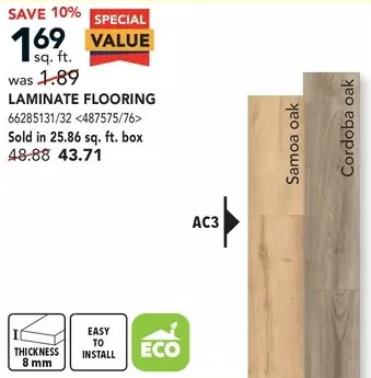 RONA Laminate flooring offer