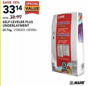 RONA Mapei self-leveler plus underlayment offer