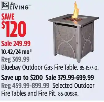 Canadian Tire For living bluebay outdoor gas fire table | outdoor fire tables and fire pit offer