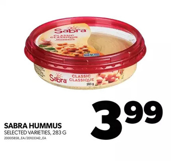 Real Canadian Superstore Sabra hummus offer