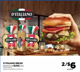 Real Canadian Superstore D'italiano bread or buns offer