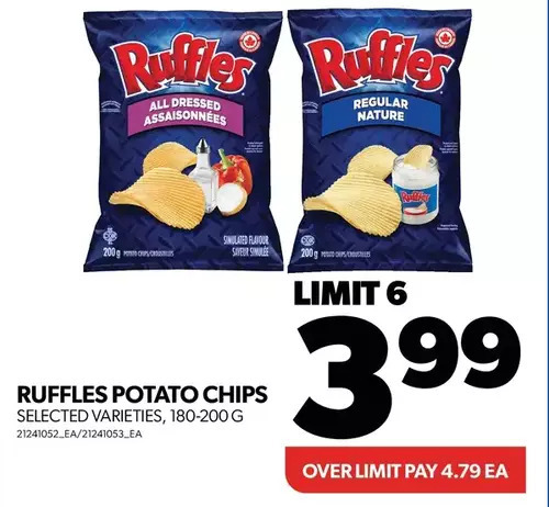 Real Canadian Superstore Ruffles potato chips offer