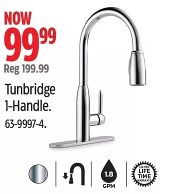 Canadian Tire Tunbridge 1-handle kitchen faucet offer
