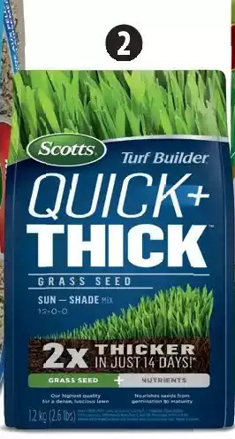 Canadian Tire Scotts turf builder quick & thick grass seed offer