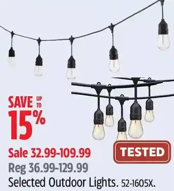 Canadian Tire Outdoor lights offer