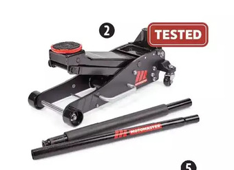Canadian Tire Motomaster 3-ton hybrid aluminum & steel garage jack offer