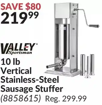 Princess Auto Valley sportsman 10 lb vertical stainless-steel sausage stuffer offer
