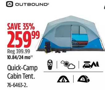 Canadian Tire Quick-camp cabin tent offer